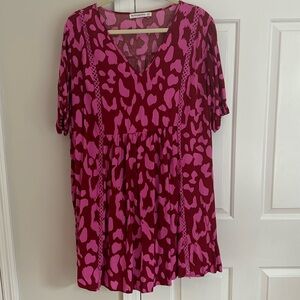 Pink Leopard Dress